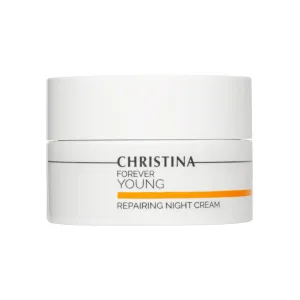 -CHRISTINA- Forever Young Repairing Night Cream - 50ml - Lightweight & Non-Oily Retinol Cream with Peptides, Vitamins A & E for Overnight Hydration - For All Skin Types