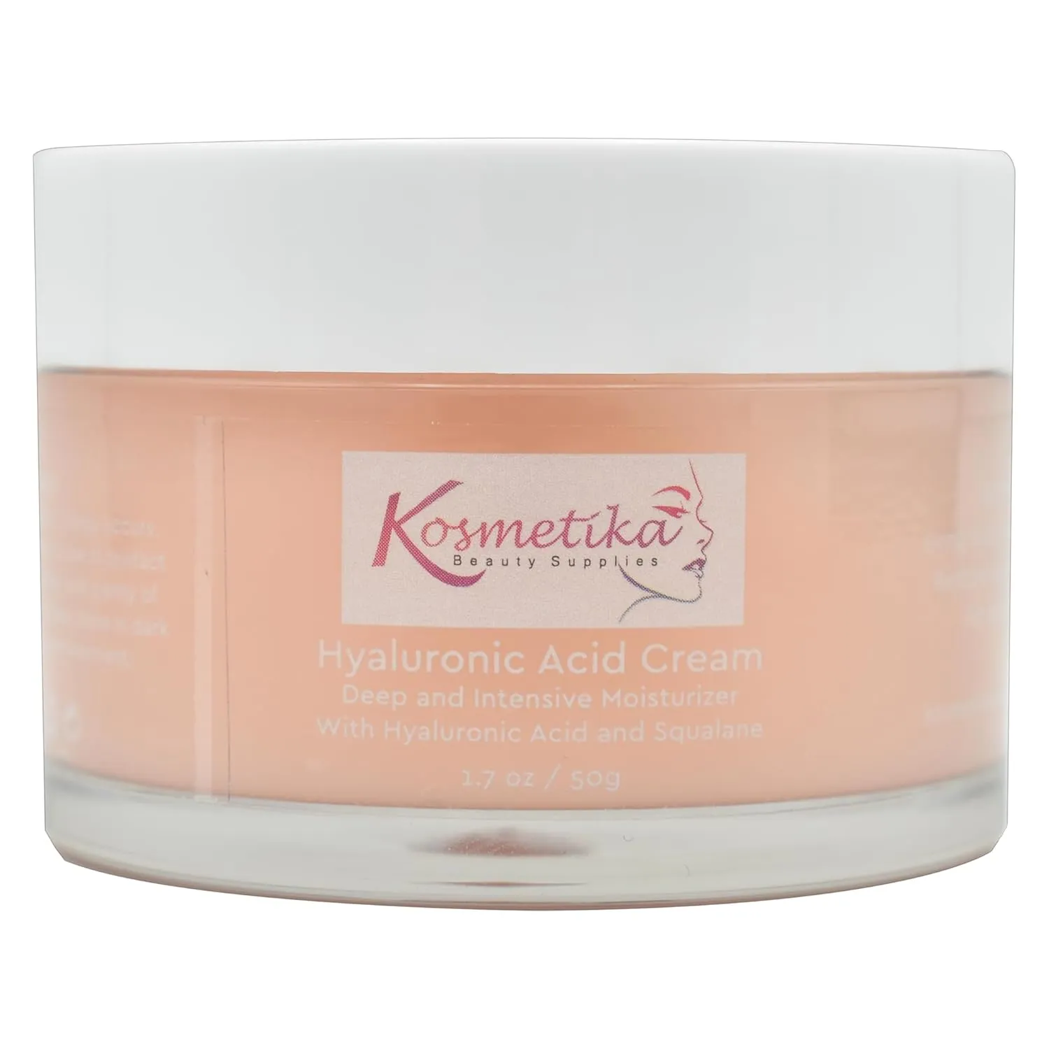 | Hyaluronic Acid Cream | Deep and Intensive Moisturizer with Hyaluronic Acid and Squalane | 50g | All Skin Types | Hydrate Severe Dry Skin | Long-lasting | Skin Glow