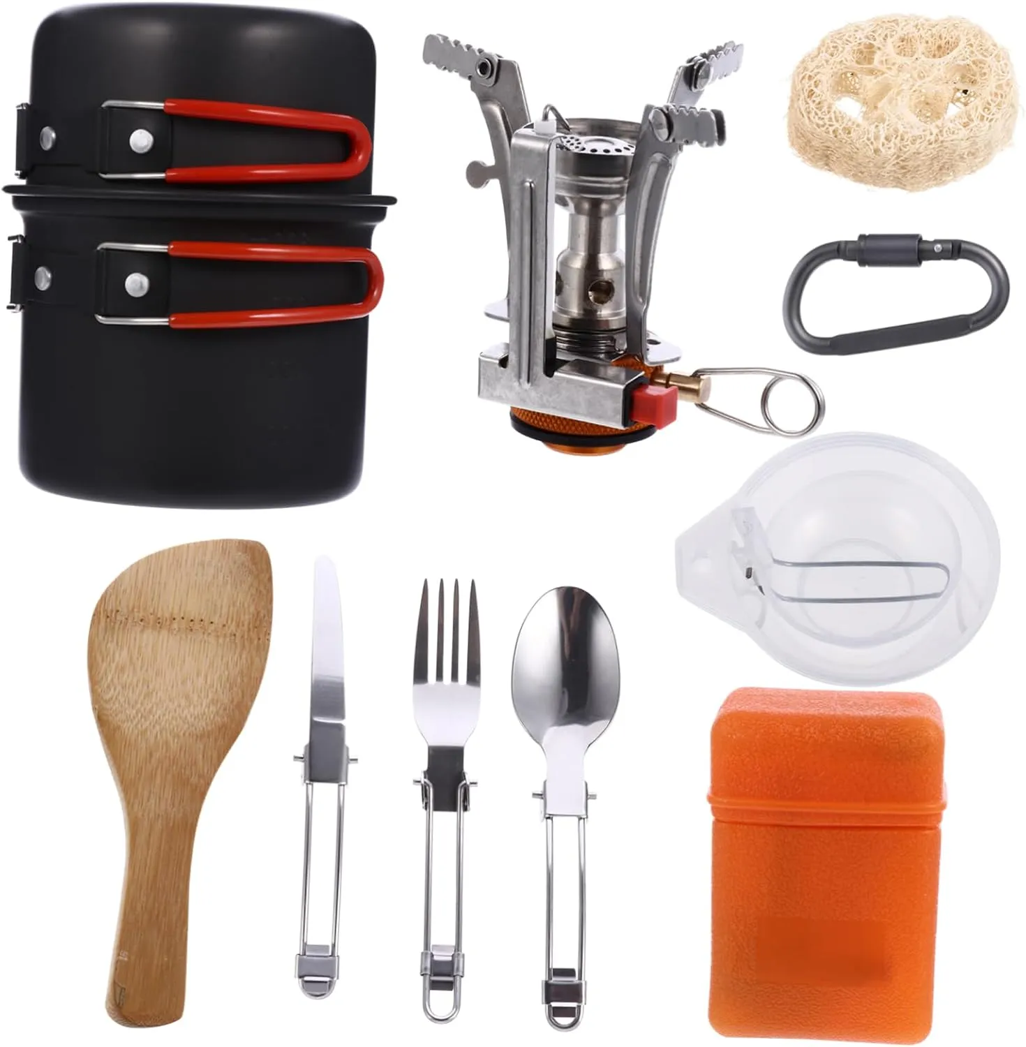 1 Set Portable Outdoor Cooking Tableware Kit for Camping Hiking and Picnics Easy to Clean Lightweight and Non Stick Cooking Utensils Present for Outdoor Enthusiasts