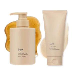 107 Scalp & Hair Balance Set – Fermented Vinegar Shampoo & Treatment with VIN-H7™ for Soft, Healthy-Looking Hair