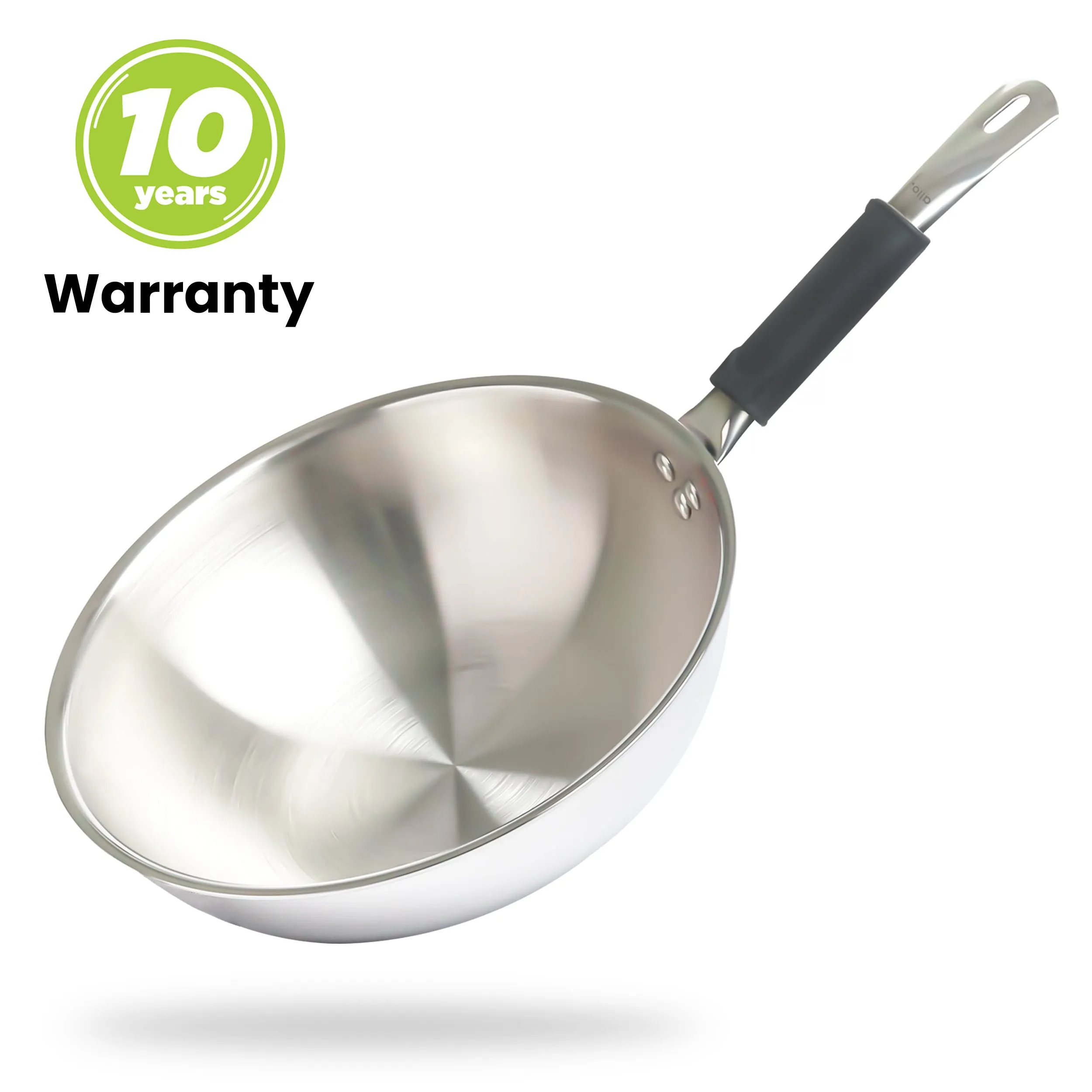 1.2L Allo CookSafe TriPly Wok | Stainless Steel | Induction Friendly | 18cm