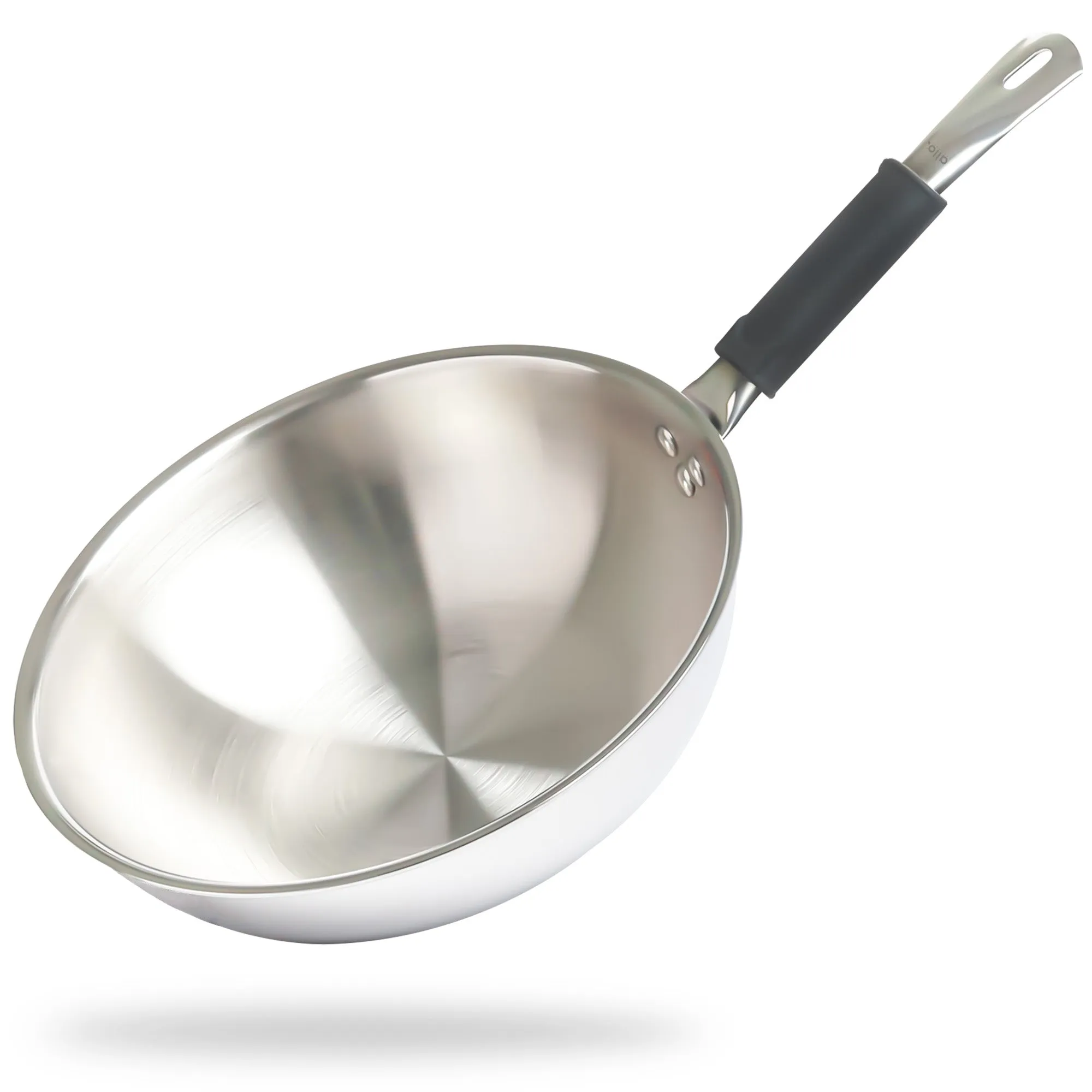 1.2L Allo CookSafe TriPly Wok | Stainless Steel | Induction Friendly | 18cm