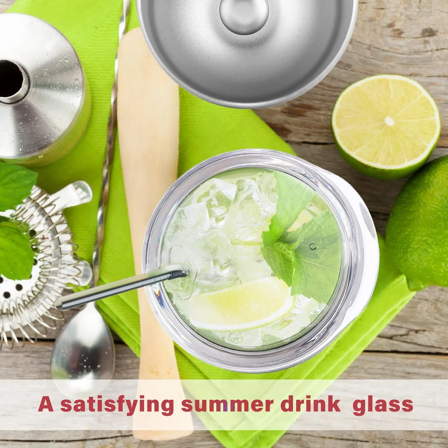 16 Pack Stainless Steel Wine Tumblers 12 oz Insulated Vacuum Wine Cup Set Double Wall Stainless Steel Stemless Mug Glasses for Coffee Soda Whiskey Outdoor Travel(White)