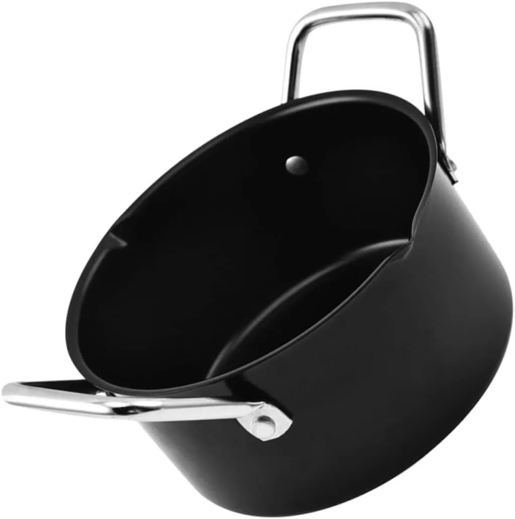 1Pc Non Stick Camping Stew Pot Durable Carbon Steel Cookware for Outdoor Bbq Home Kitchen Use for Soup Stew Stir
