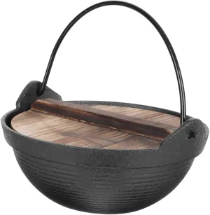 1pc Outdoor Hot Pot Japanese Style Saucepan Lid Camping Cookware Portable for Dining Outdoor Cooking Easy to Clean Non-stick Design