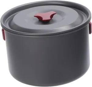 1pcs Outdoor Alloy Cooking Pot Set Lightweight Single Pot for Camping Picnic Hiking Safe Portable Outdoor Cookware