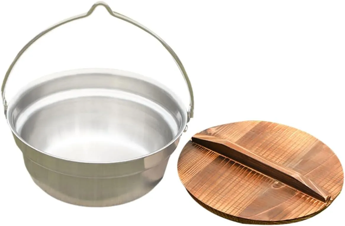 1set Camping Soup Pot Sturdy Stainless Steel Hanging Cookware for Outdoor Picnics Design Lightweight and Portable Camping Cooking Essentials