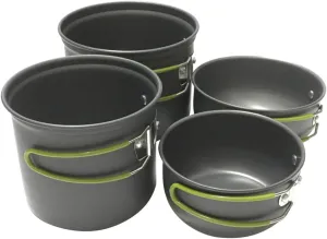 1Set Portable Camping Cookware Lightweight Outdoor Cooking Utensils for Picnic Hiking Travel Durable Easy to Carry for People
