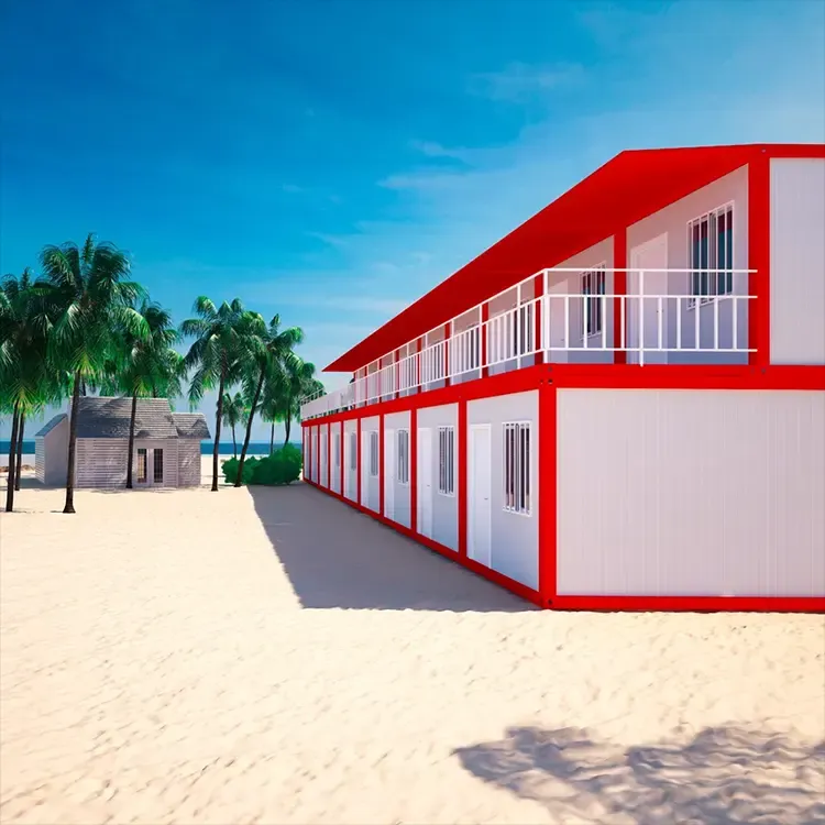2 Storey container prefab house for worker housing apartment