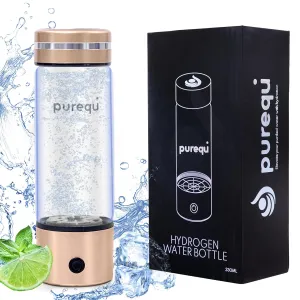 2025 Best Hydrogen Water Bottle Generator, 2000 ppb Antioxidant-Rich Hydration. Portable Hydrogen Water Bottle Improve Water Quality in 10 Minutes Healthy Gift for Wellness (330ml)