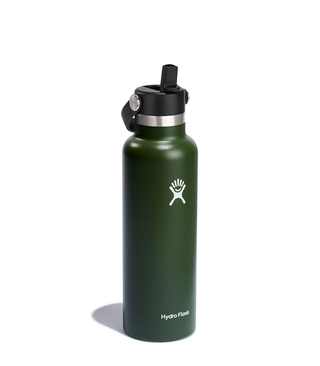 21 Oz Standard With Flex Straw Cap Olive
