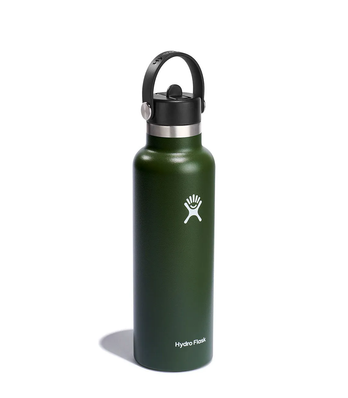 21 Oz Standard With Flex Straw Cap Olive