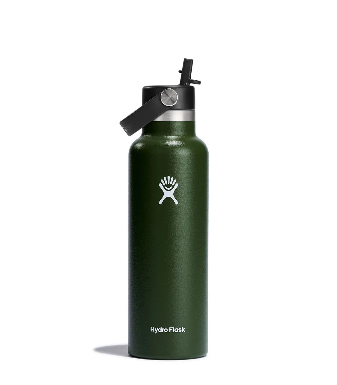 21 Oz Standard With Flex Straw Cap Olive