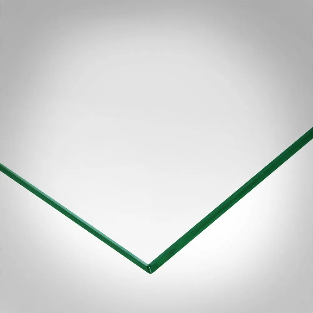 22 inch Square Glass Table Top - Tempered - 1/4" Thick Glass Surface, Safe Flat Polished, Eased Corners, Multipurpose for Dining Table, Patio, Coffee and End Table