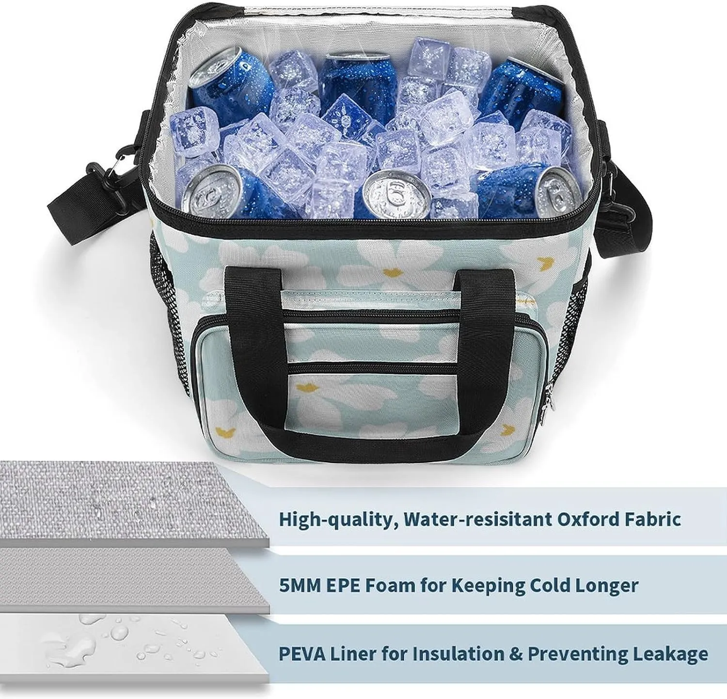 22.5L Insulated Camping Coolers Bag Large Leakproof Ice Chest for Beach Travel Picnic