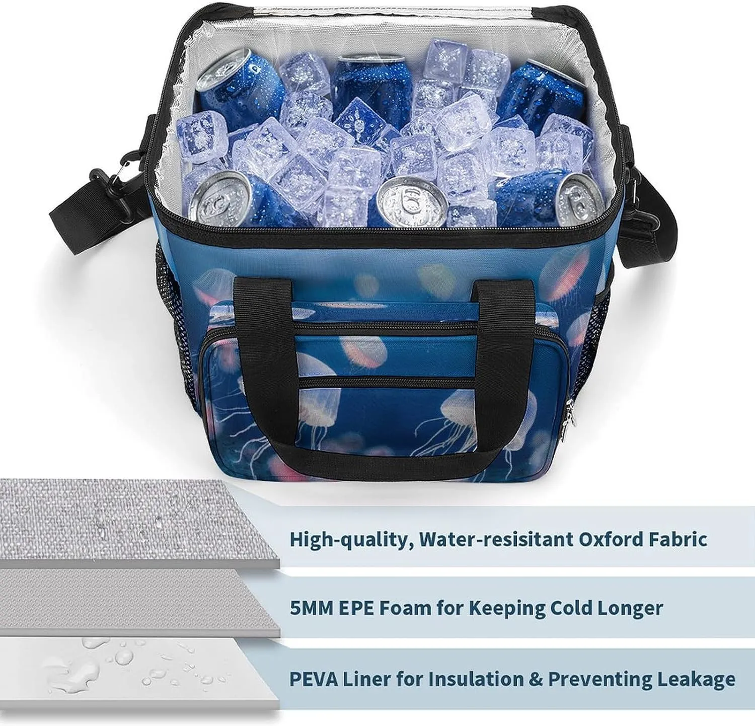 22.5L Insulated Camping Coolers Bag Large Leakproof Ice Chest for Beach Travel Picnic