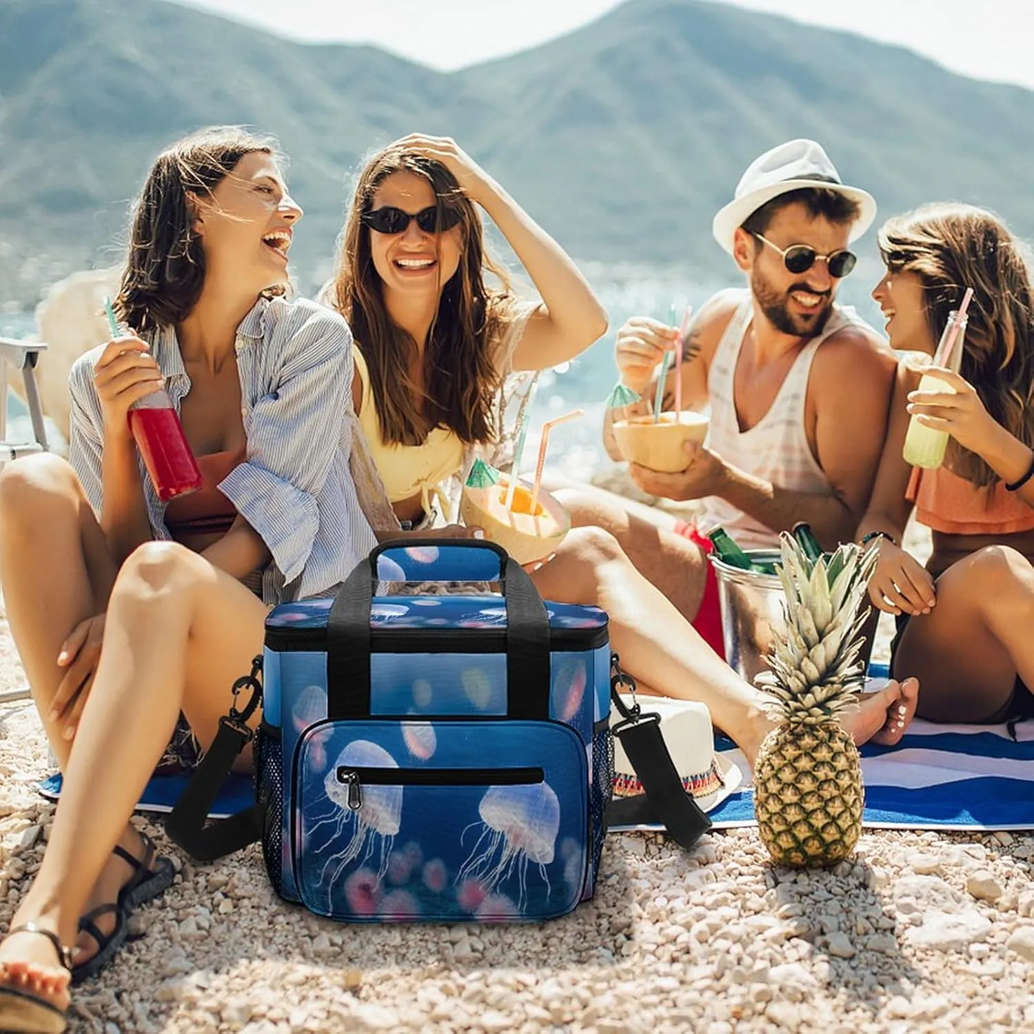 22.5L Insulated Camping Coolers Bag Large Leakproof Ice Chest for Beach Travel Picnic