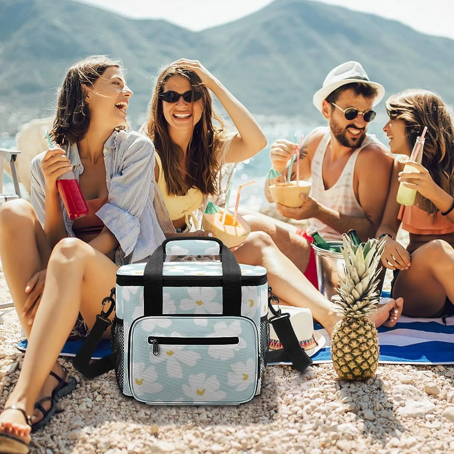 22.5L Insulated Camping Coolers Bag Large Leakproof Ice Chest for Beach Travel Picnic