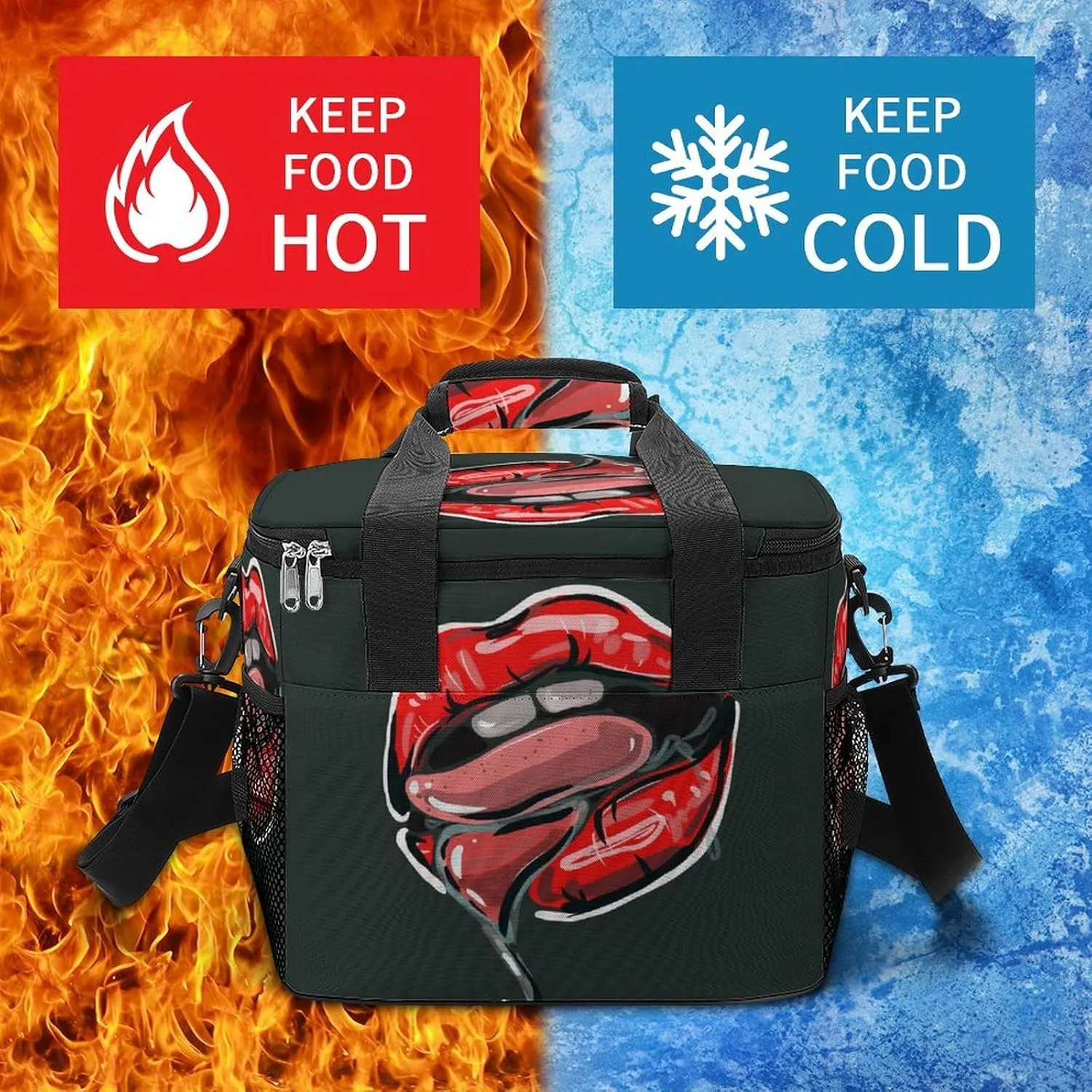 22.5L Waterproof Soft Cooler BagInsulated Lunch Box for Camping Fishing Beach Road Trips