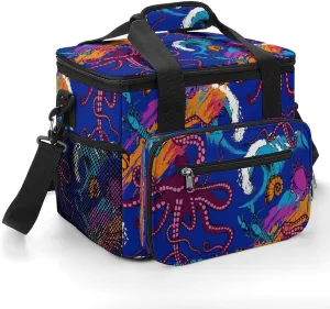 22.5L Waterproof Soft Cooler BagInsulated Lunch Box for Camping Fishing Beach Road Trips