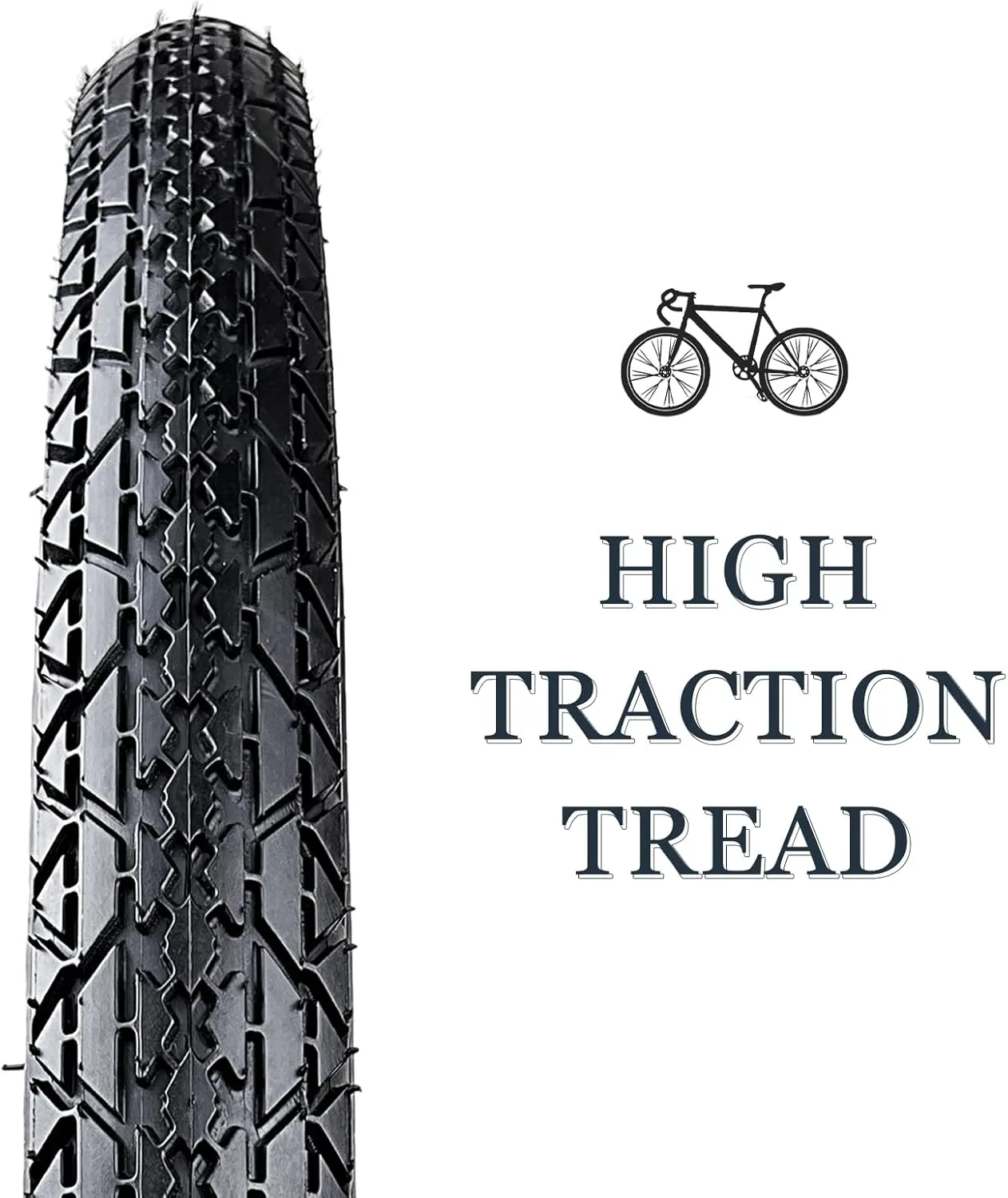 26 Inch Bike Tires，YILUXING 26 X 2.125(57-559) Folding Replacement Tires for Beach Cruiser Bike 2 Pack Bike Tires & Tubes