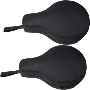 2Pcs Heavy Duty Cast Iron Skillet Storage Bag Portable Camping Cookware Organizer for Frying Pans Utensils and Cooking Tools Creative Design for Outdoor Use