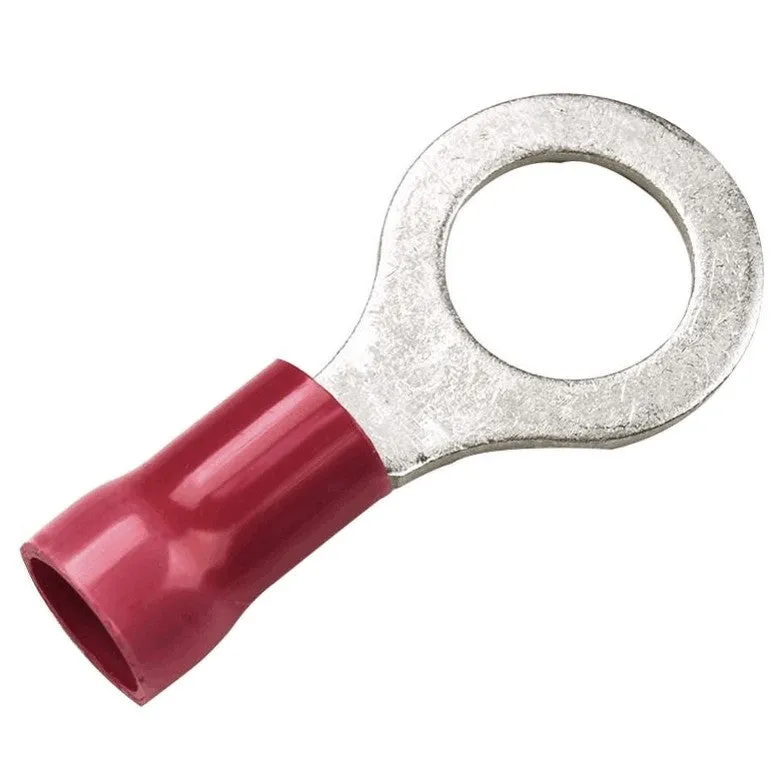 3 Pack 8 AWG Insulated Ring Terminals