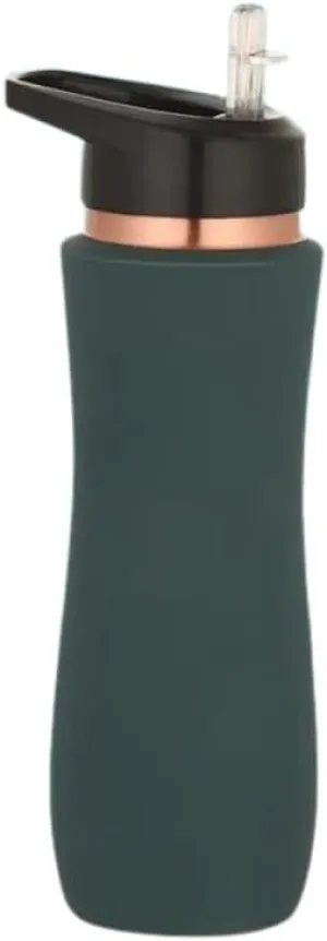 34 oz Copper Water Bottle | Leakproof & Durable Metal | Lightweight & Reusable Tamba Bottle for Home, Office & Travel (Sports Green)