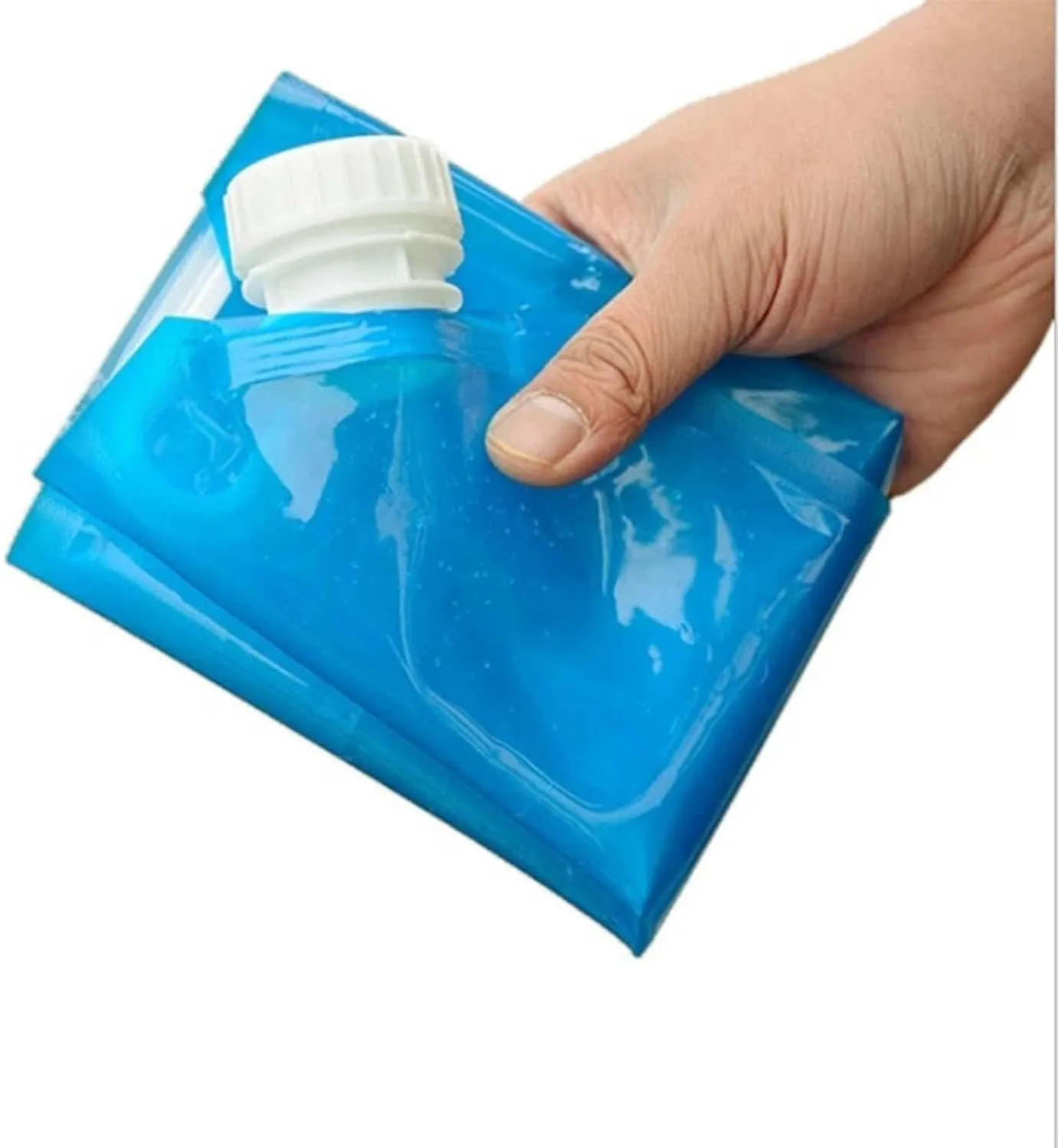 4X Water Storage Jugs Water Bucket Drink Dispenser Outdoor Camping Collapsible Water Container Bag Water Carrier for Cars, Emergency, Backpack, BBQ