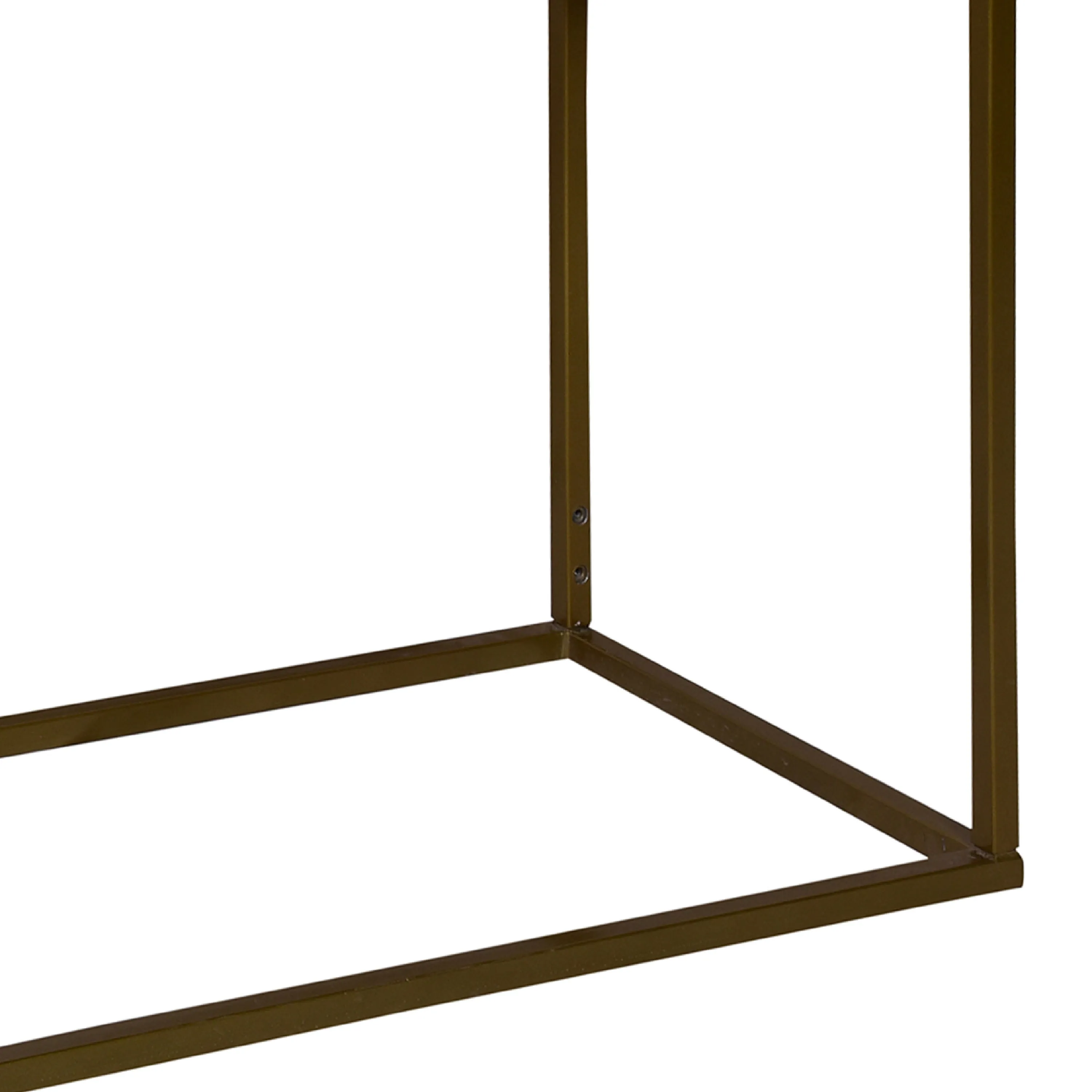 51 Inch 3 Drawer Mango Wood Console Table, Diamond Textured Panels, Metal Frame - Brown