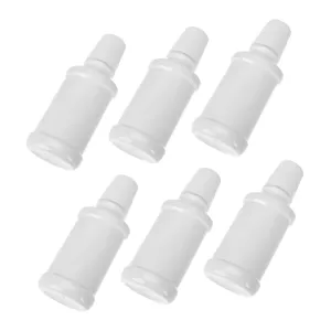 6 Pack Portable Mouthwash Bottle 200ml Wide Mouth Travel Toiletry Bottles Sub-packing Foam for Bathroom