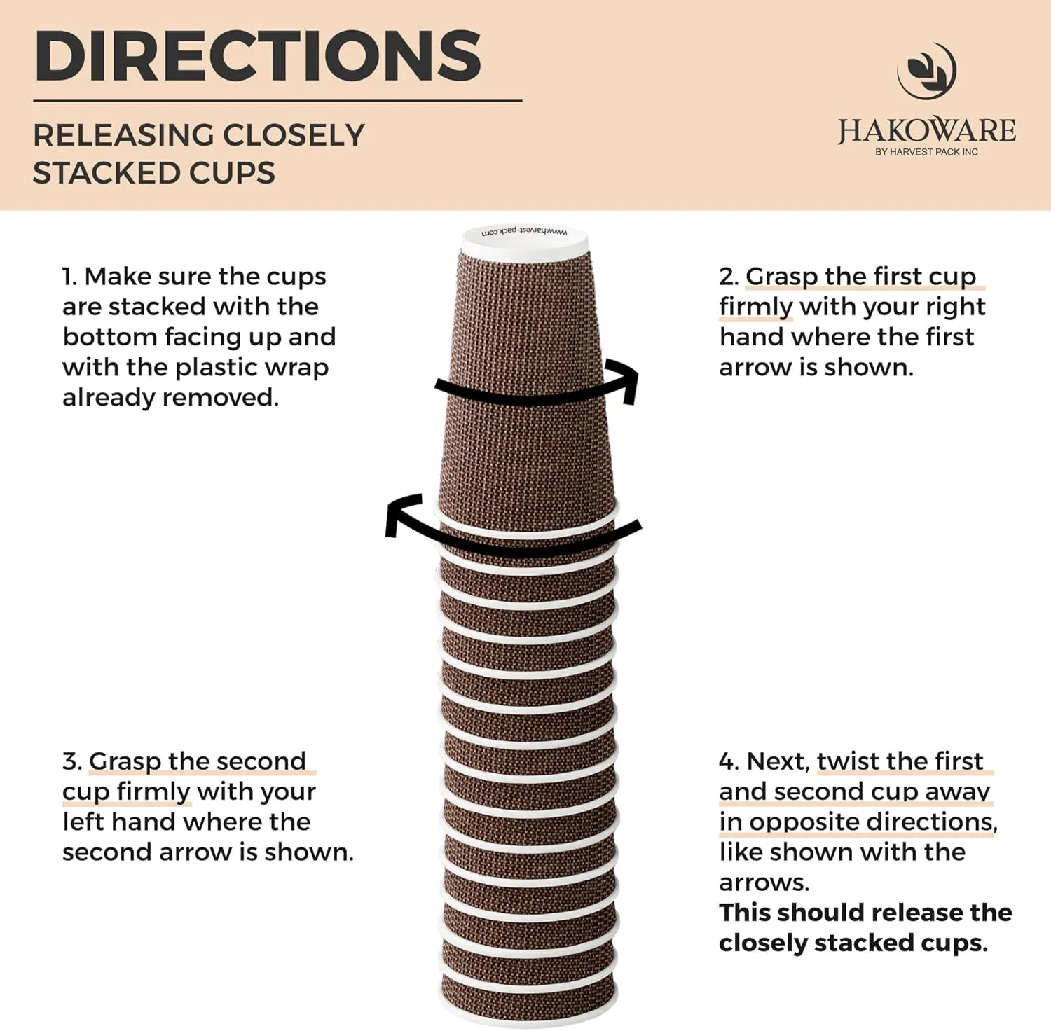 [85 SET]Harvest Pack 16 oz Disposable Coffee Cups, Insulated Ripple Double-Walled Paper Cups with Lids, Brown Geometric, Drinking Cups for Tea Hot Chocolate Drinks To go coffee cups