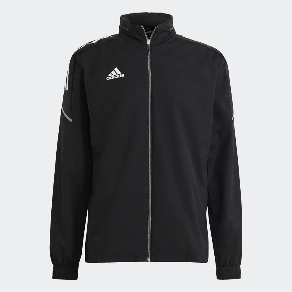Adidas Men's Condivo 21 Allweather Jacket, Black/White