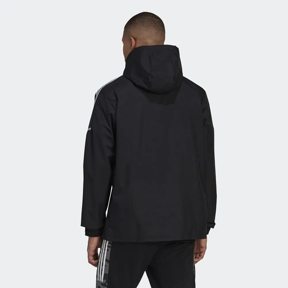 Adidas Men's Condivo 21 Allweather Jacket, Black/White