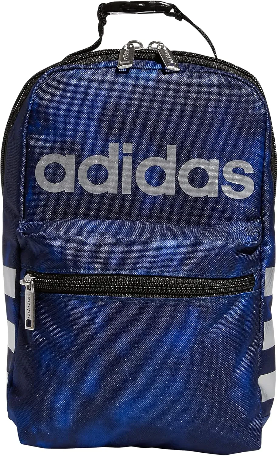 adidas Unisex Santiago Lunch Bag, Insulated School Food Container Box Discontinued, Stone Wash Team Royal Blue/Black/Silver Metallic/2.0, One Size
