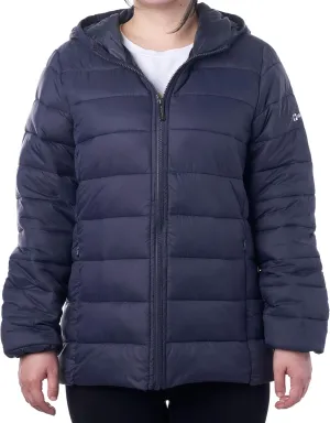 Alpine Swiss Eva Womens Down Alternative Puffer Jacket Hooded Light Packable Coat