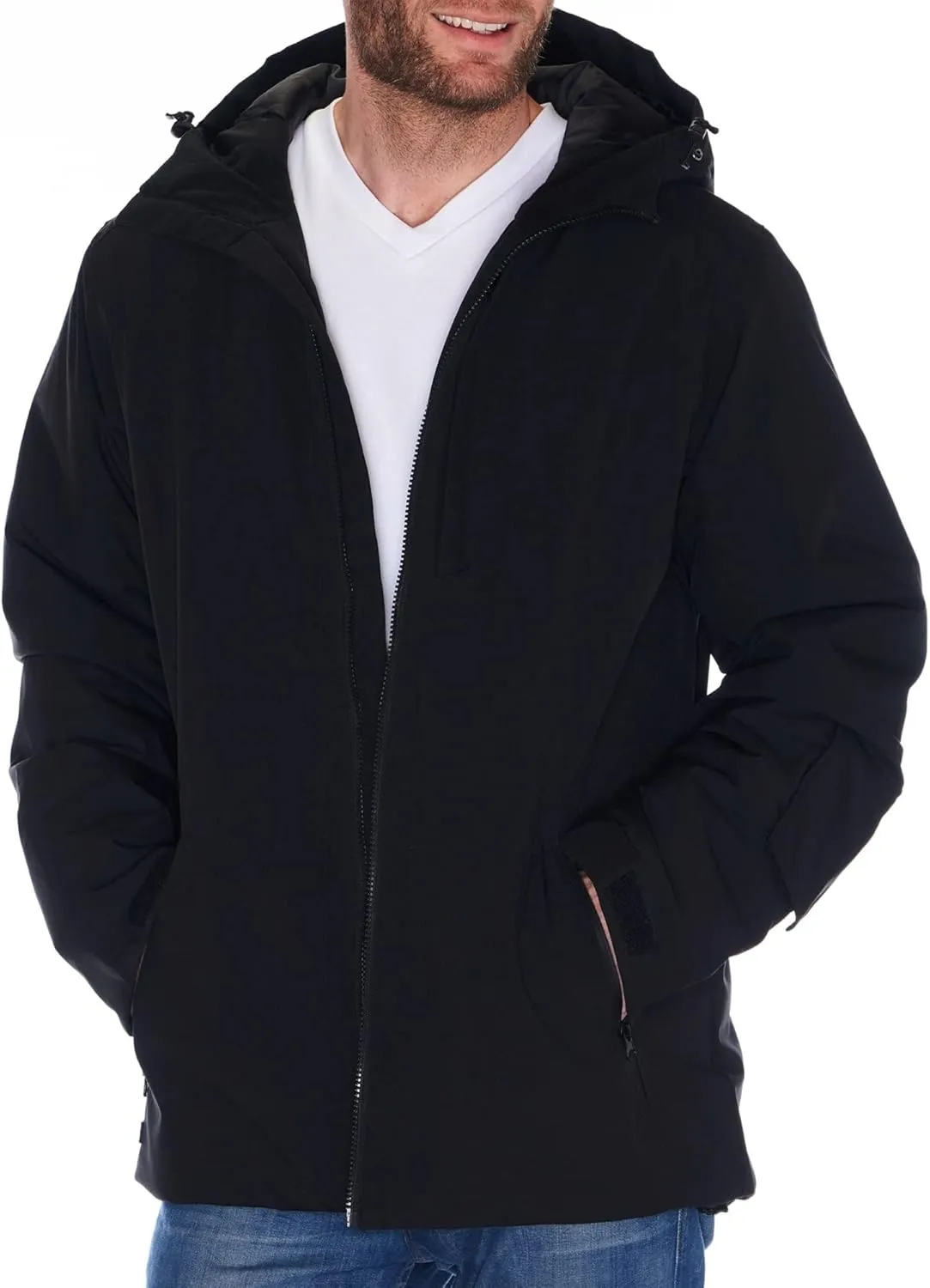 Alpine Swiss Mens Waterproof Ski Jacket Hooded Snowboarding Coat Warm Winter Snow Jacket Raincoat