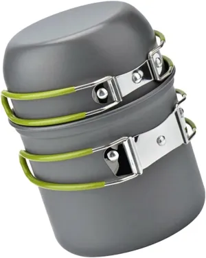 Aluminum Alloy Portable Outdoor Tableware Camping Hiking Survival Stove Cookware Set Non-Stick Pan Pot Teapot Tools