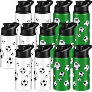 Aluminum Sports Water Bottle Bulk with Snap Lids, 17 oz Leakproof Reusable Cups, Metal Sports Bottle for Travel Gym Hiking Cycling Camping Bike Cages
