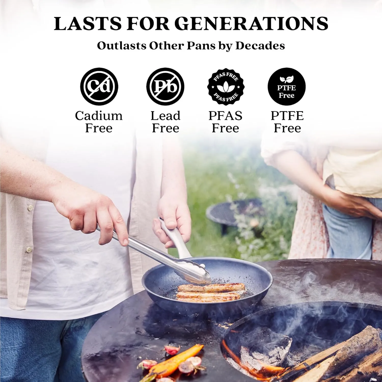 Alva Black Angus 9.5 & 11" Carbon Steel Frying Pan Set, Chef-Grade Hammered Blue Steel Skillet, Naturally Nonstick When Seasoned, PFAS/PFOA Free, Induction Oven, BBQ Safe, Lightweight Premium Cookware