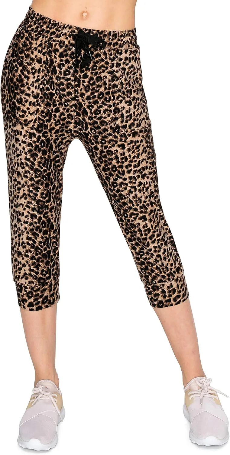 ALWAYS Women's Capri Jogger Sweatpants - Premium Soft Stretch Lightweight Pants with Pork Chop Pockets