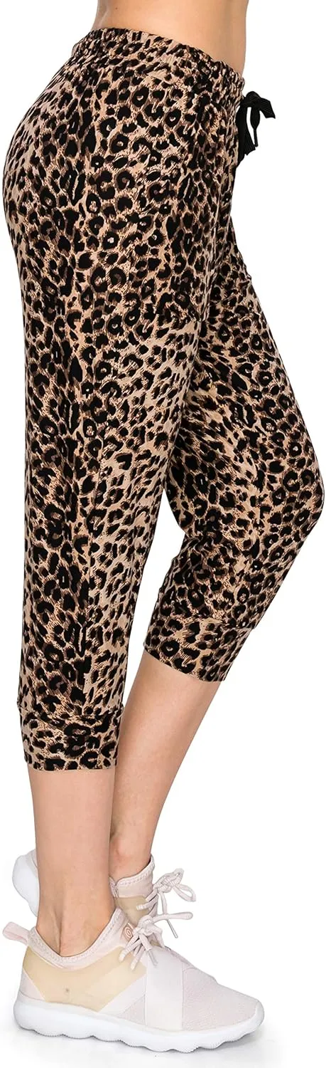 ALWAYS Women's Capri Jogger Sweatpants - Premium Soft Stretch Lightweight Pants with Pork Chop Pockets