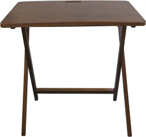 American Trails Arizona Folding Table with Solid American Hardwood - Walnut