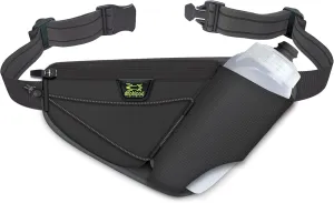 Amphipod Profile-Lite 20 Bottle Pack, Runners Waist & Hydration Belt, 5K/10K, Endurance & Ultra Running, Men & Women (20 oz.) - Charcoal - 20 oz