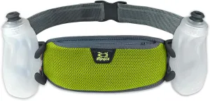Amphipod RunLite Xtech 10K Hydration Belt, Ultra Runners Waist & Hydration Belt for Endurance Running, Racing, Men & Women - Amp Green - 21 oz
