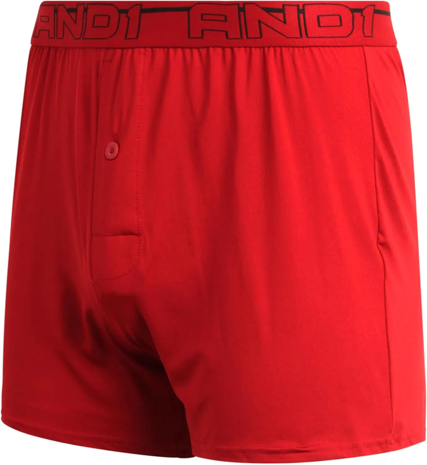 AND1 Men's Underwear Boxer Briefs - 12 Pack Lightweight Classic Knit Performance Boxers for Men with Button Fly Pouch (S-3XL)