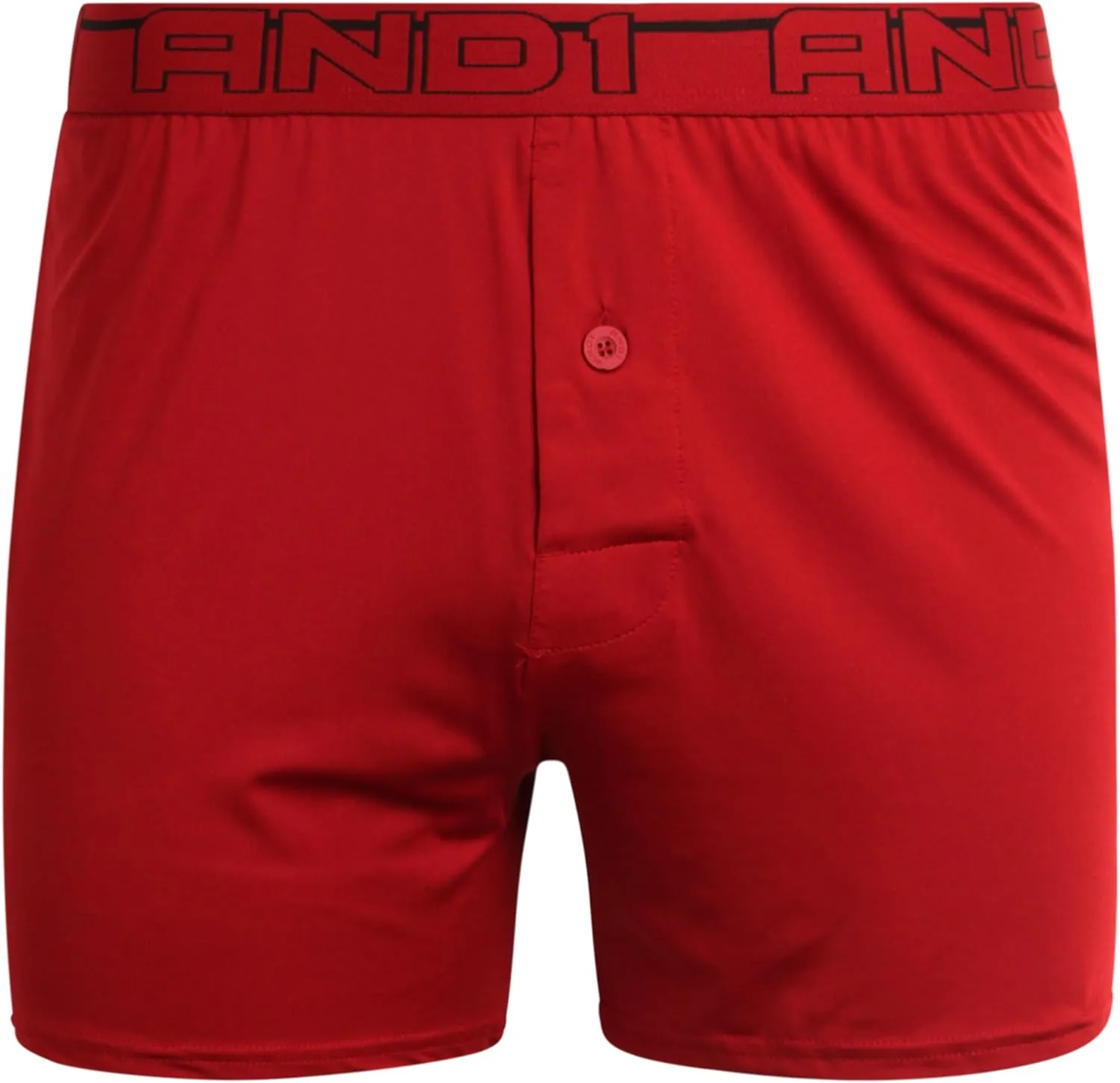 AND1 Men's Underwear Boxer Briefs - 12 Pack Lightweight Classic Knit Performance Boxers for Men with Button Fly Pouch (S-3XL)