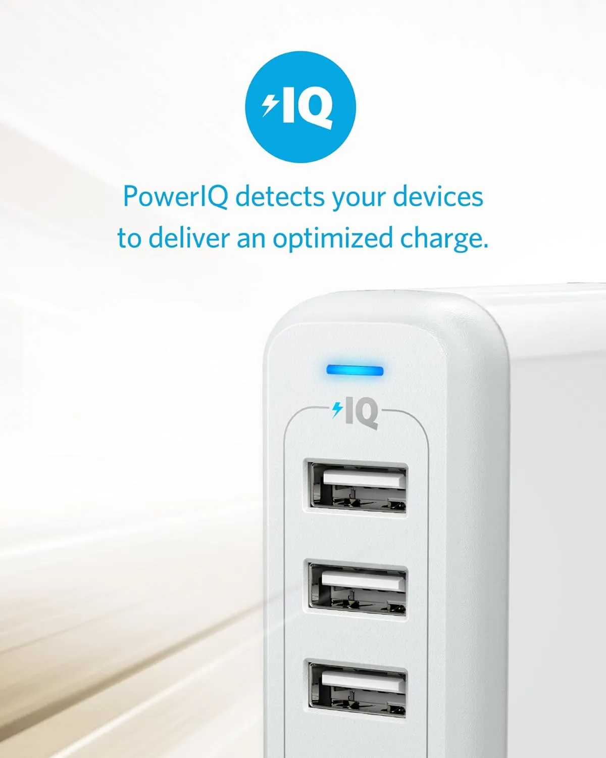 Anker Charger, 40W 4-Port USB Phone Charger with Foldable Plug, PowerPort 4 for iPhone 14/Pro/Pro Max/13/12, iPad Pro/Air/Mini, Galaxy S23/S22/S21, Note 20 Ultra, LG, Nexus, HTC, and More