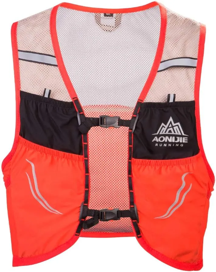 AONIJIE Hydration Pack, Trail Running Vest Set Breathable Lightweight 2.5L and 2 Soft Flasks 500ml