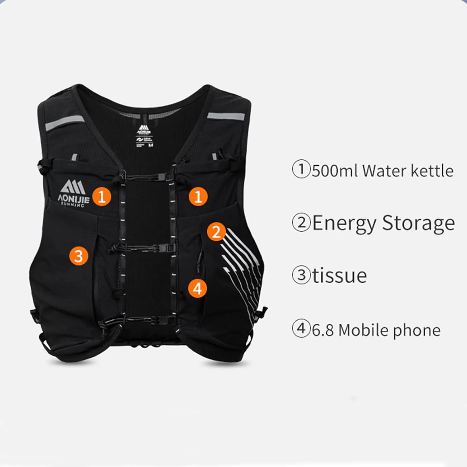 AONIJIE Running Hydration Vest Backpack 10L Bag Lightweight Vest for Trail Running Race Marathon Hiking Cycling